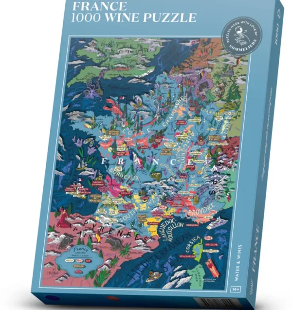 Spiele & Puzzle | Puzzle Für Erwachsene>Water & Wines Wein Puzzle »Frankreich«