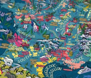 Spiele & Puzzle | Puzzle Für Erwachsene>Water & Wines Wein Puzzle »Frankreich«