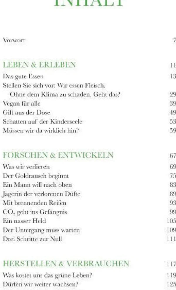 Sachbücher>DIE ZEIT »ZEIT GREEN« – Das Buch