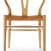 Sondereditionen | Stühle & Sessel>Carl Hansen ZEIT Sonderedition »CH24«, Wishbone Chair aus Eiche und Leder