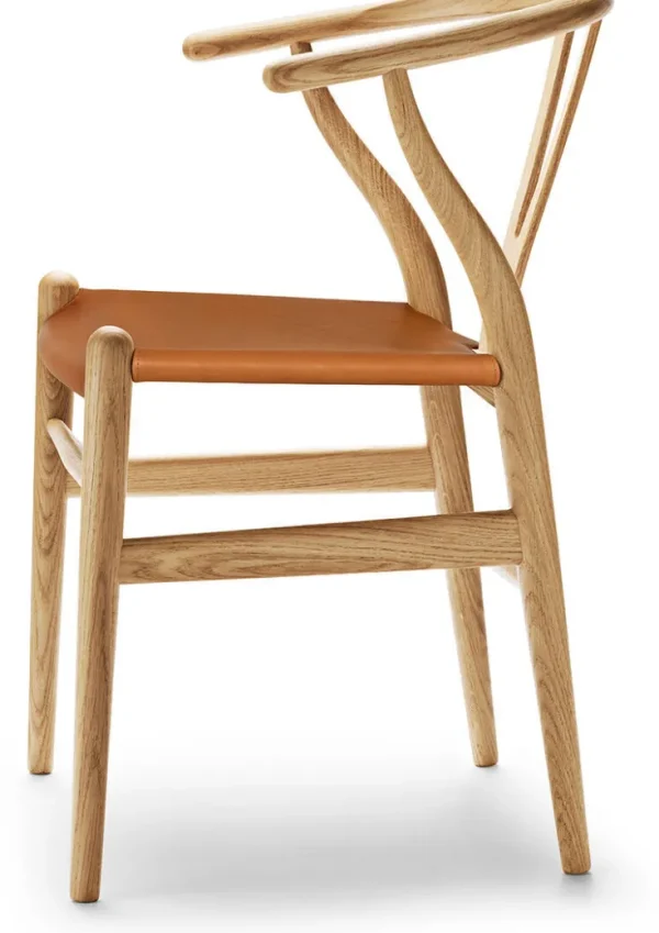 Sondereditionen | Stühle & Sessel>Carl Hansen ZEIT Sonderedition »CH24«, Wishbone Chair aus Eiche und Leder