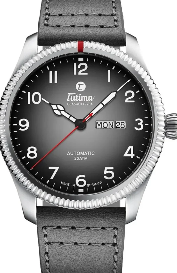Armbanduhren>Tutima Glashütte ZEIT-Sonderedition »Grand Flieger Classic Automatic Schiefergrau«