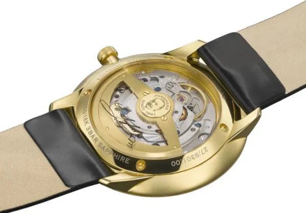 Armbanduhren>Junghans ZEIT-Sonderedition »Meister fein Automatic Edition Erhard«, Gelbgold