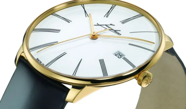 Armbanduhren>Junghans ZEIT-Sonderedition »Meister fein Automatic Edition Erhard«, Gelbgold