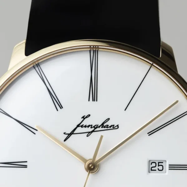 Armbanduhren>Junghans ZEIT-Sonderedition »Meister fein Automatic Edition Erhard«, Gelbgold