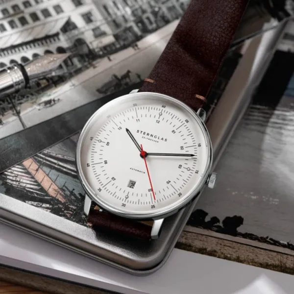 Armbanduhren>Sternglas ZEIT-Sonderedition Uhr »Hamburg«, Silber