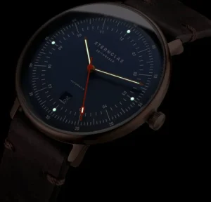 Armbanduhren>Sternglas ZEIT-Sonderedition Uhr »Hamburg«, Bronze