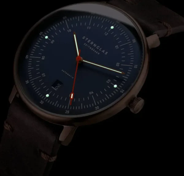 Armbanduhren>Sternglas ZEIT-Sonderedition Uhr »Hamburg«, Bronze