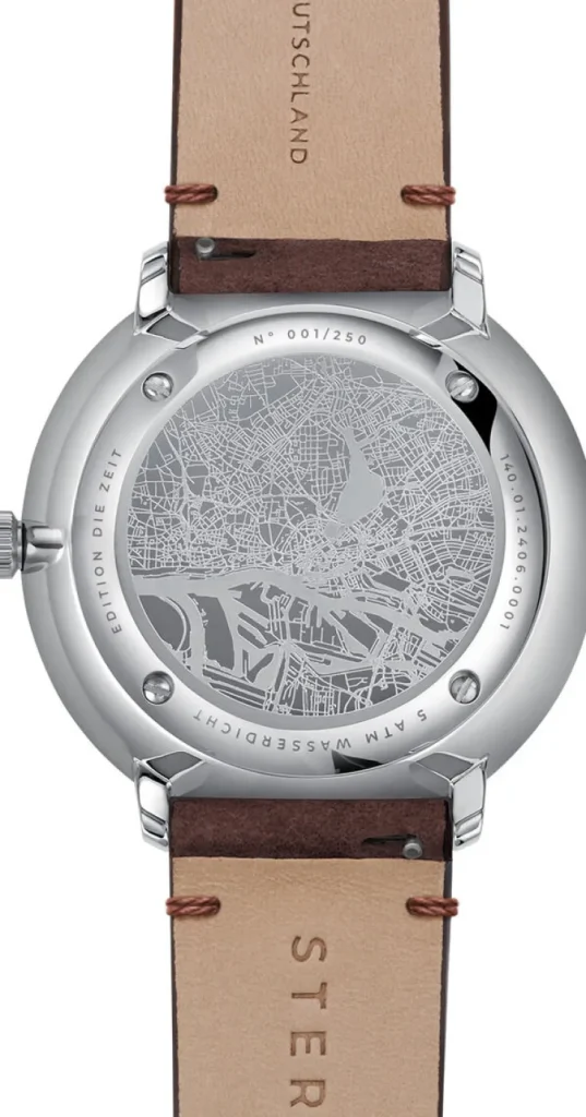Armbanduhren>Sternglas ZEIT-Sonderedition Uhr »Hamburg Automatik«, Grün-Blau