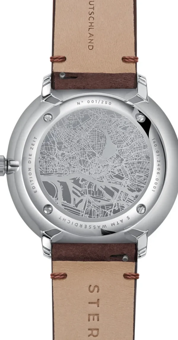 Armbanduhren>Sternglas ZEIT-Sonderedition Uhr »Hamburg Automatik«, Grün-Blau